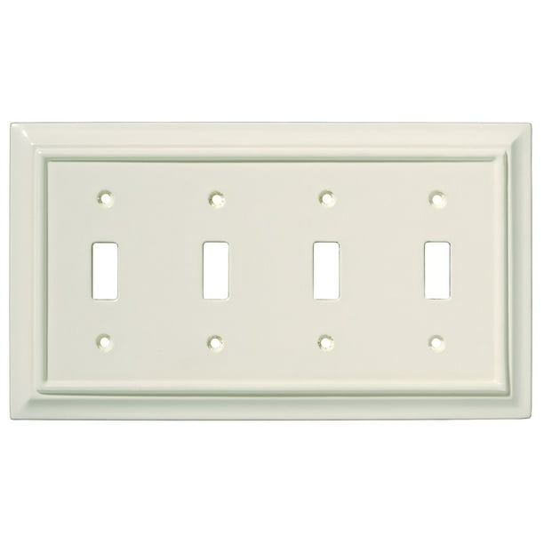 4 Brainerd Single Toggle Wall Plate Architectural Light Almond 
